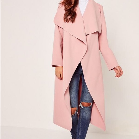 light pink duster coat